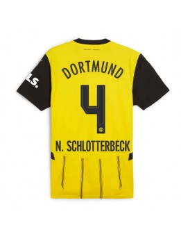 Billige Borussia Dortmund Nico Schlotterbeck #4 Hjemmedrakt 2024-25 Kortermet